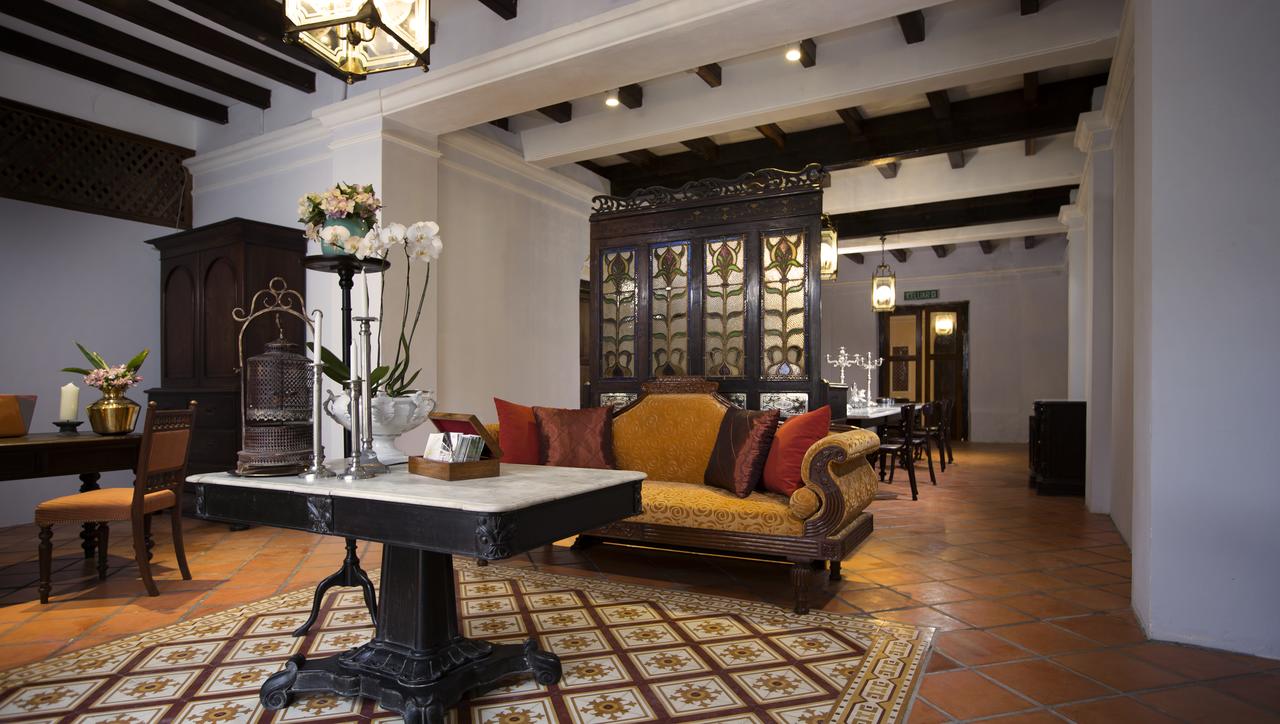 Jawi Peranakan Mansion boutique hotel lobby in Penang Malaysia