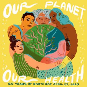 50 years of Earth Day 2020 Artwork, Our Planet Our Health