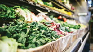 Vegetables section at the local grocery