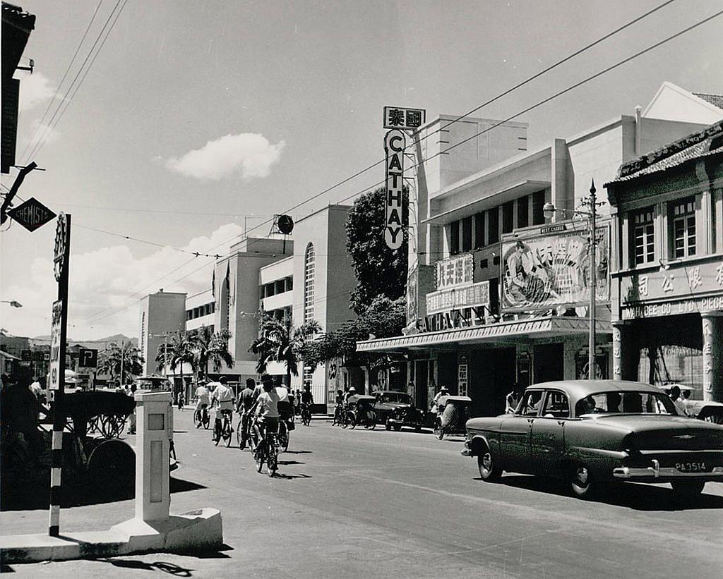 George Town city's old street photo