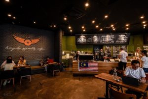 Interior of BeĀngels Specialty Coffee
