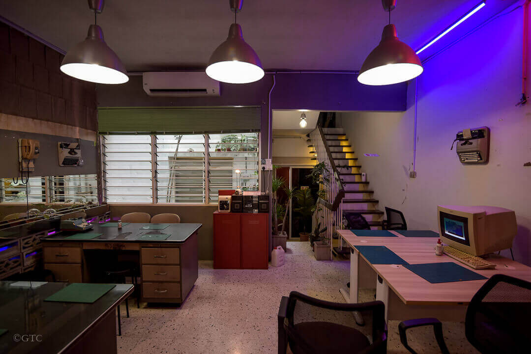 Office themed interior of Syarikat.Co