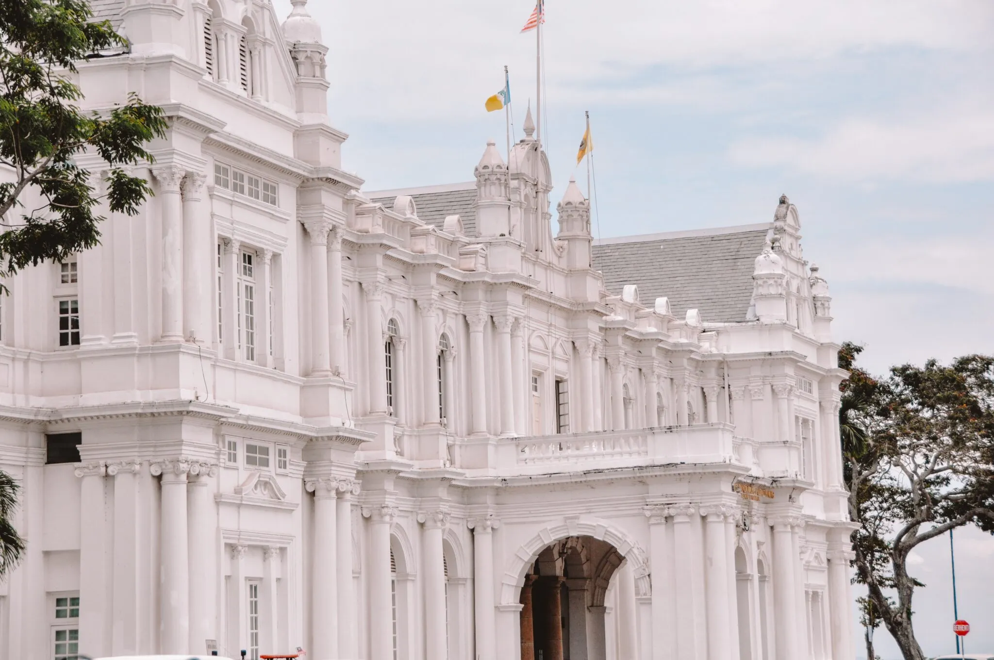 White Edwardian Baroque style building