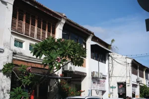 a row of old shophouses