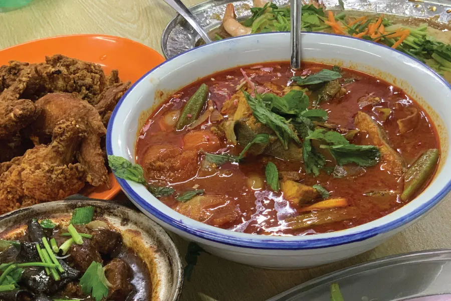 different dishes served on a table